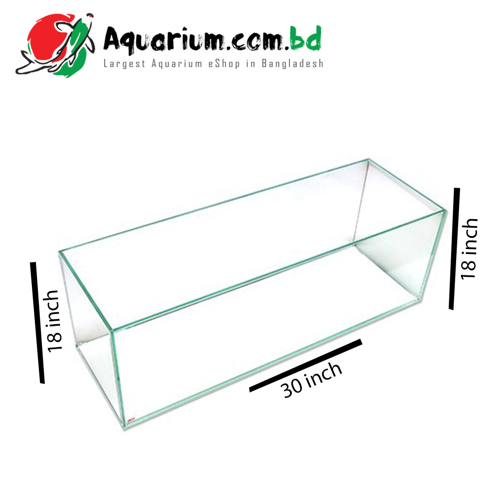 150 Ltr. 30x18x18 Crystal Glass Aquarium - Glass Thickness 8mm