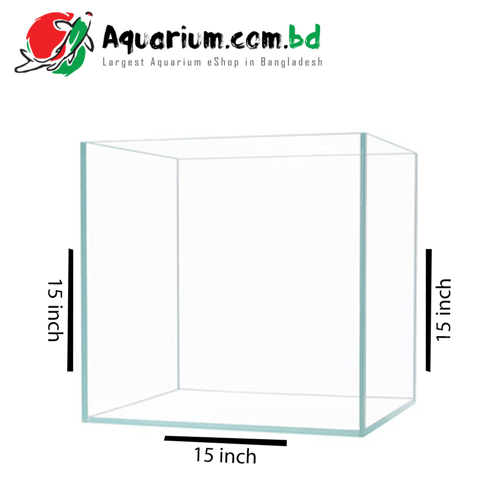 15x15x15 Crystal Glass Aquarium made of Crystal Glass