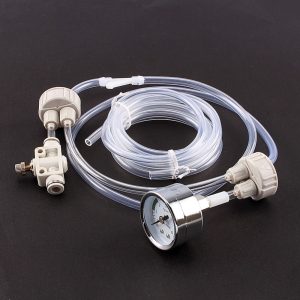 White DIY Aquarium Planted Tank CO2 System Pro Tube Valve Guage Bottle Cap Kit