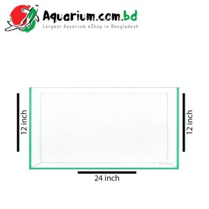 24"x12"x12" Glass Aquarium Tank