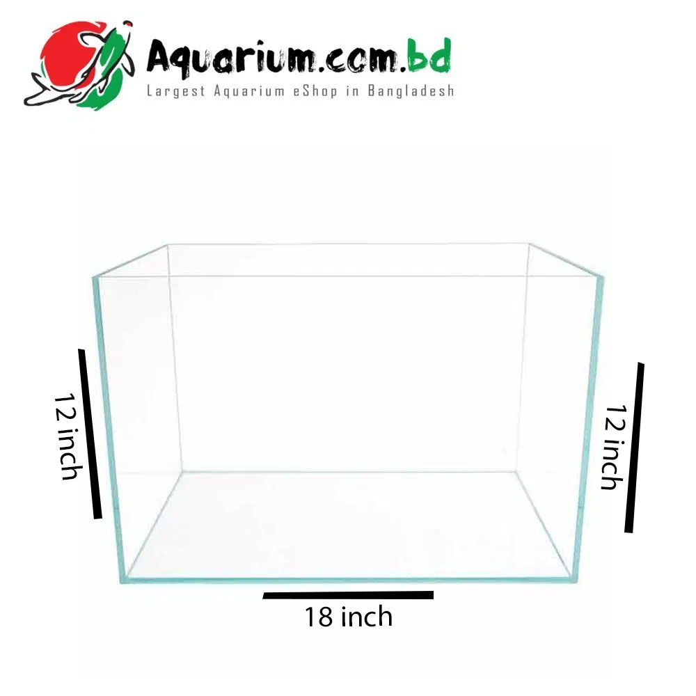 42 Ltr. 18"x12"x12" Crystal Glass Aquarium