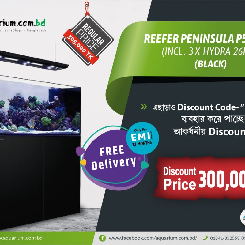REEFER Peninsula P500 Deluxe (incl. 3 X Hydra 26HD LED)- Black