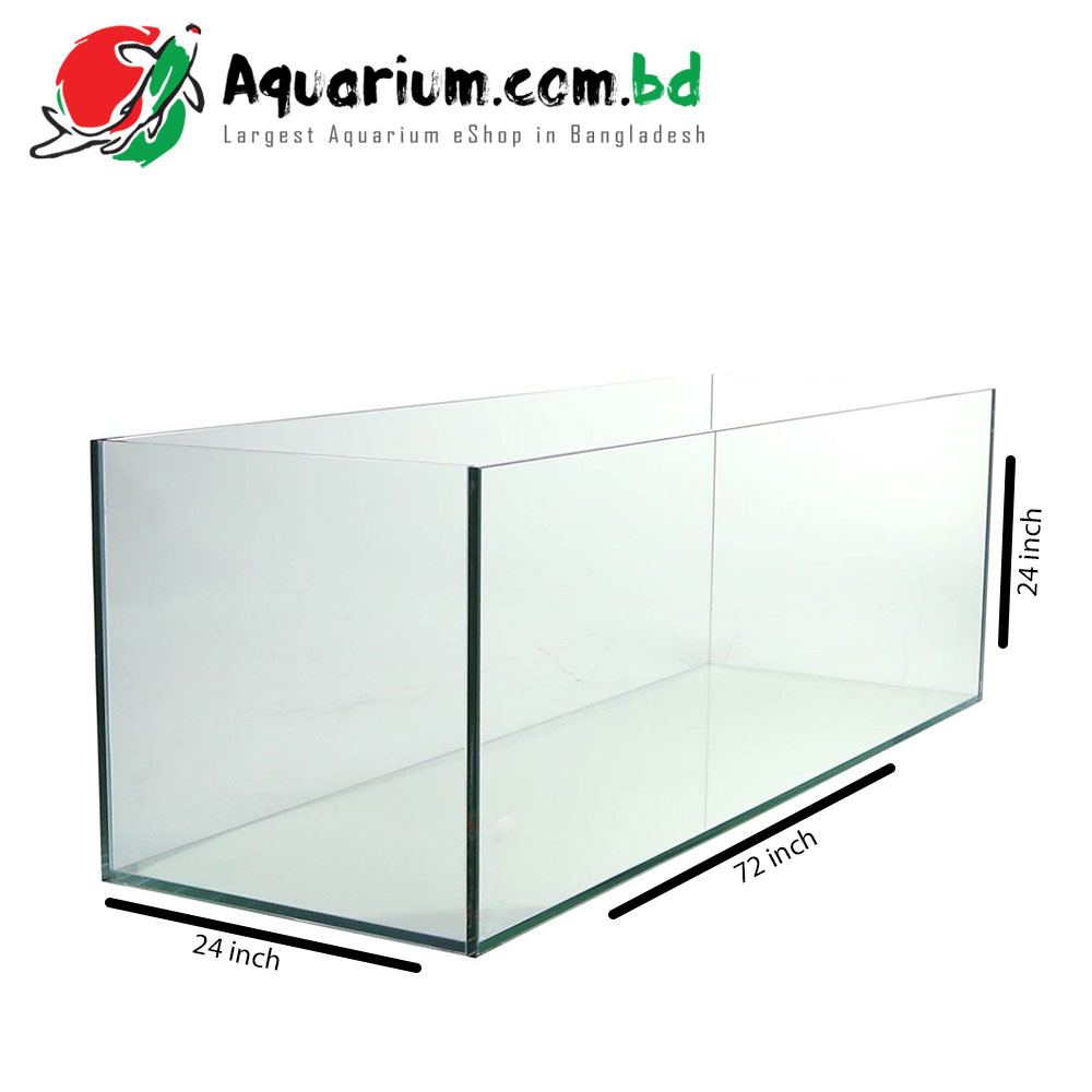 72″x24″x24″ Regular Glass With Dimond Edeging Aquarium Tank – Aquarium ...