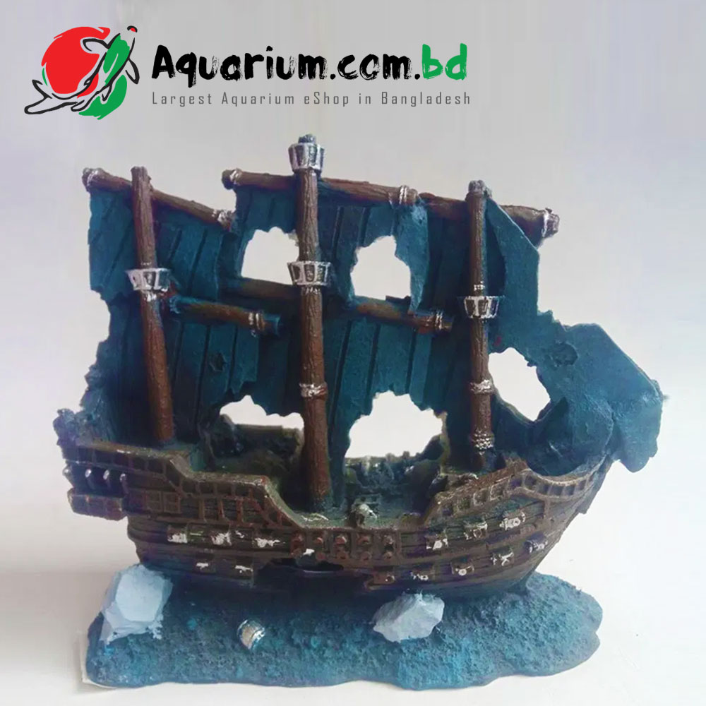 Artificial Boat- Aquarium Decor