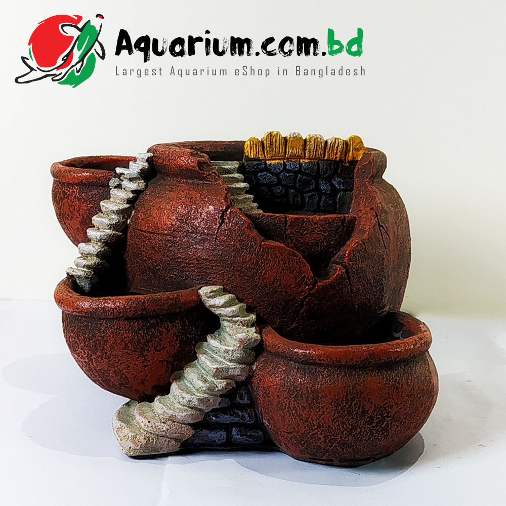 Fountain Pot- Beautiful Aquarium Decoration