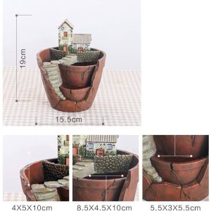 ANTIQUE LOOK LAYER POT CODE-RESIN-5F1