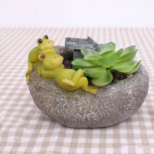 SLEEPING FROG RESIN POT CODE-RESIN-6M1