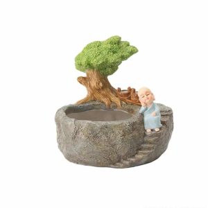 MINI BONSAI RESIN POT (CODE-RESIN-6N4)