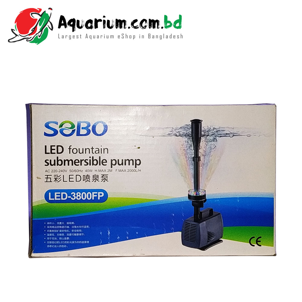 SOBO- LED Fountain Submersible Pump(LED- 3800FP)