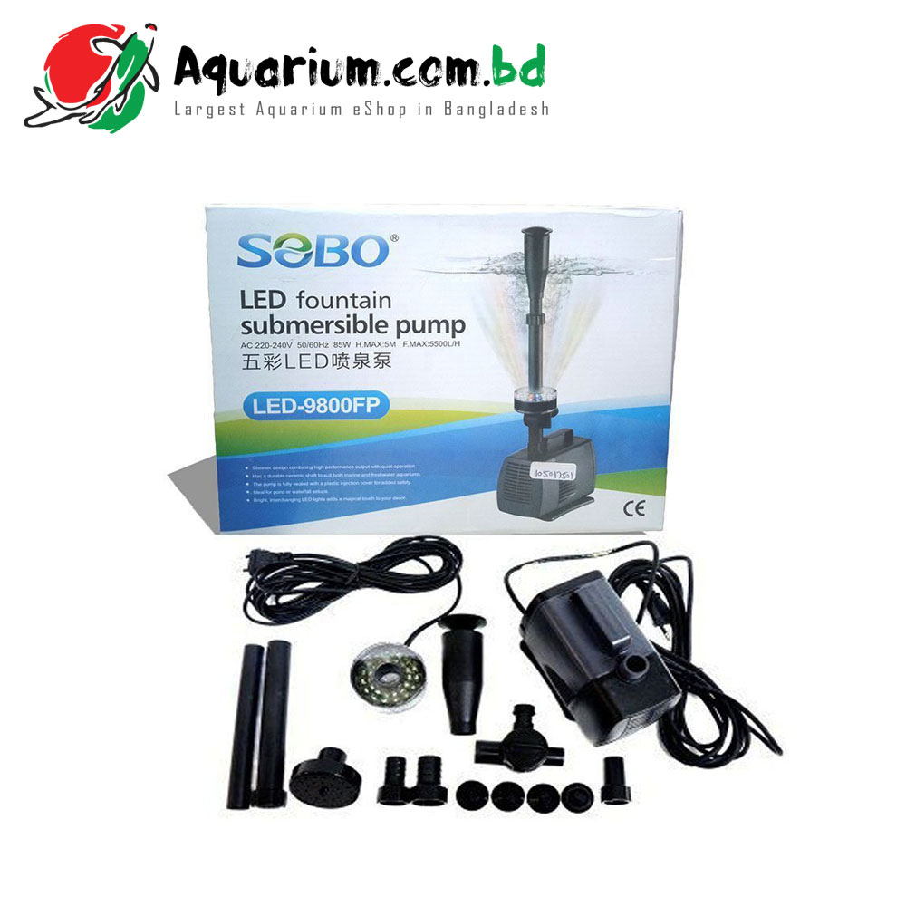 SOBO- LED Fountain Submersible Pump(LED- 9800FP)