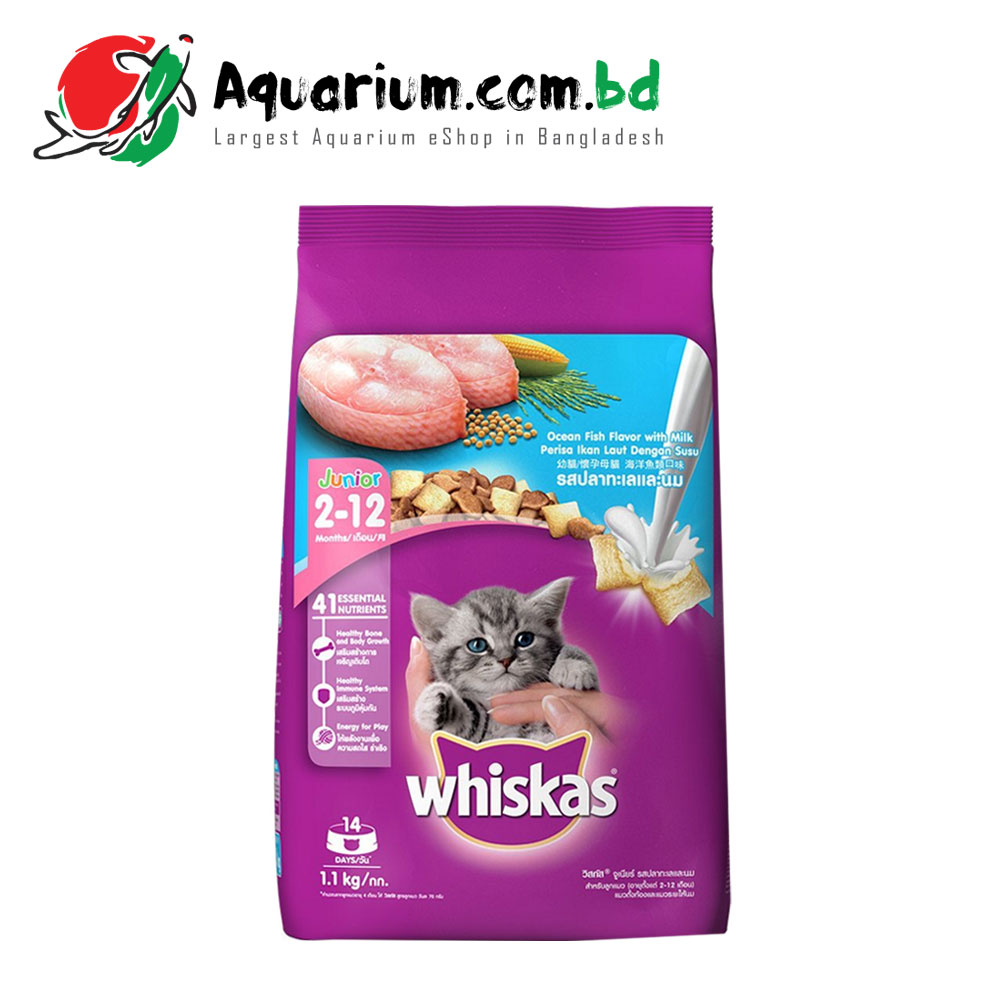 Whiskas Junior Ocean Fish with Milk Flavor(1.1kg)